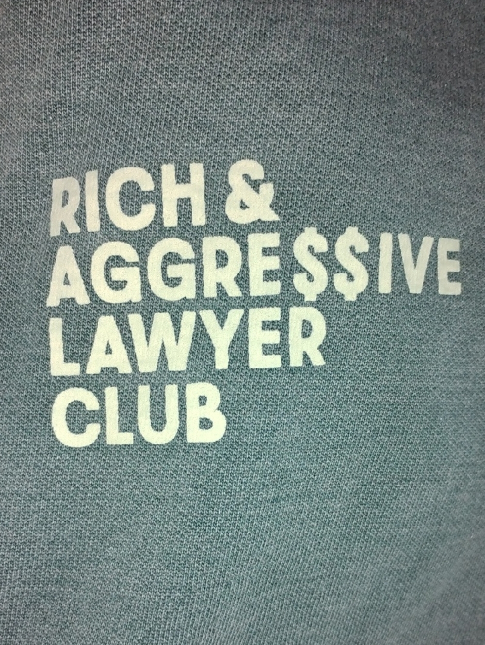 Comfort Colors Men's Crewneck Sweater with White Graphic - Gray